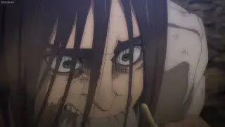 Attack on Titan Season 4 Part 2 Episode 12  - Eren and Zeke talk, Eren cuts his own leg