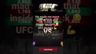 He made more mad 😡 with that inside leg kick 😌 UFC Mobile 💪