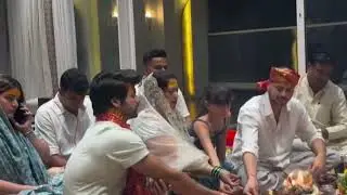 Abhishek Nigam and Siddharth Nigam doing pooja for their upcoming project Shankar  revolutionary man