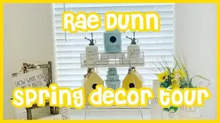 2020 SPRING RAE DUNN DECOR | FLORAL/GARDEN THEME DECOR DISPLAY | SPRING RAE DUNN COLLECTION