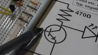 Two NPN 2n2222 transistor based electronics schmitt trigger circuit step by step build