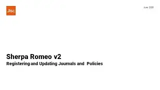 Registering and updating journals and policies | Jisc