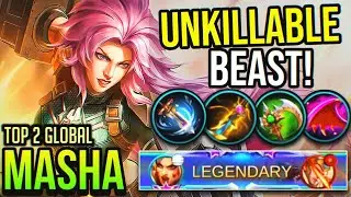 UNKILLABLE BEAST! PERFECT MASHA | Top 2 Global Masha | MASHA BEST BUILD 2020 - Mobile Legends