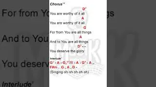 WORTHY OF IT ALL | key of D | lyrics and chords | Praise and worship | The Worship Initiative |