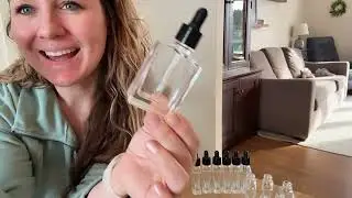 Glass Dropper Bottles 1 oz Review | 30ml Clear Square Essential Oil Bottles 12 Pack