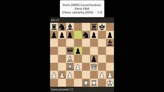 Shorts de ajedrez David Janowski vs NN #chess #shorts #chessshorts