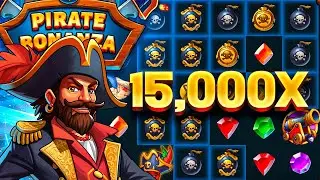INCREDIBLE FIRST SPIN 15,000X PIRATE BONANZA 2 RECORD WIN!
