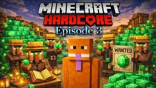 I made the best villager trading hall in Minecraft hardcore (Ep.3)