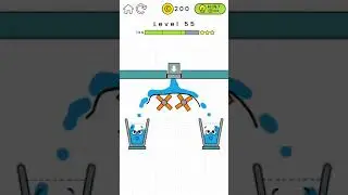 Happy Glass. Level 55. Walkthrough.