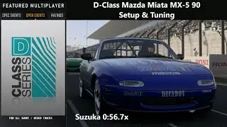 D-Class Mazda Miata MX-5 90 Setup Suzuka 0:56 | Forza Motorsport