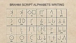 Brahmi script Brāhmī alphabet writing how to write Brahmi alphabets.