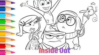 Coloring Inside Out | Learn Colors with Inside Out Characters | Inside Out Coloring Fun for Kids