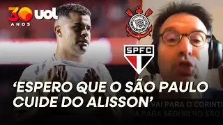 ARNALDO: TORCIDA DO SÃO PAULO PRECISA ENTENDER CASO ALISSON; CORINTHIANS FOI MUITO MAL COM ATLETA!