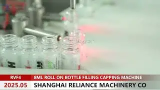 RELIANCE RVF4 MONOBLOCK 3ML, 5ML, 8ML PERFUME ROLL ON BOTTLE FILLING BALL PLUGING CAPPING MACHINE