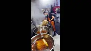 Livestream | Hand-Pulled Sanzi in Chinese Market | Real-Time Traditional Snack Making