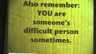 Dealing with Difficult People