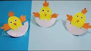 How To Make Easter Chick Paper Step by Step