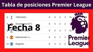 ✅ Tabla de Posiciones Premier League 2025 ⚽ Fecha 8 | Actualizaci&oacute;n Hoy