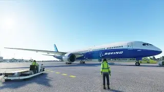 NEW 787-10 Dreamliner Startup Process Taxi Takeoff | FIRST LOOK Microsoft Flight Simulator  Gameplay