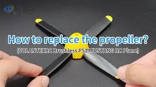 How to replace the propeller (VolantexRC Brushless P-51 Mustang RC plane)#rc #airplane