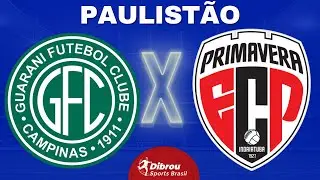 GUARANI X PRIMAVERA AO VIVO PAULIST&Atilde;O DIRETO DO EST&Aacute;DIO BRINCO DE OURO DA PRINCESA