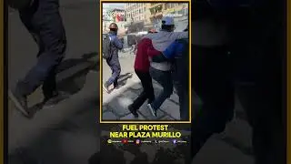 Bolivian Police Use Tear Gas on Fuel Protesters Near Plaza Murillo