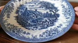 Churchill The Brook Blue China Dinner Plate
