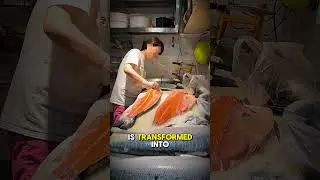 God Skill! How to Fillet a Big Salmon in a Flash!  #fish #fillet #cuttingskills #flash