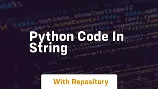 python code in string