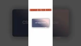 How to make CSS Speech Bubble Box | HTML & CSS | #shorts #ytshorts #coding #css_speech_bubble_box