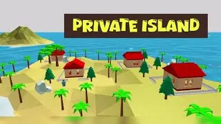 How to Build PRIVATE ISLAND in Draw Bricks Lego idea to play Game