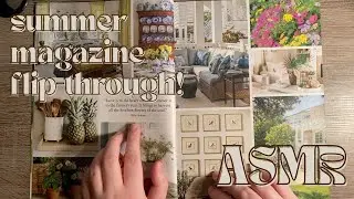 ASMR Magazine Flip-Through: Summer Cottage Journal Issue (whispering and pretty cottage interiors!)