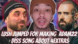 LUSH JUMPED OVER ADAM22 DISS SONG 😳 (lush wrote the song) #viral #nojumper 