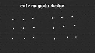 Cute and simple muggulu rangoli design/esay rangoli