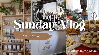 SUNDAY VLOG | Fall Tea Party, Pretending it&rsquo;s fall in Florida | Authentically Maureen
