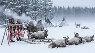 5000kg Snow Goat Hunt in −72°C Yakutia  Feeding an Entire Frozen Village  Extreme Survival Battle