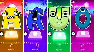 Alphabet Lore Yellow - A 🆚 New Blue - A 🆚 Alphabet Lore - U 🆚 O. 🎶 Who Is Best?🎵 Tell We? 😍