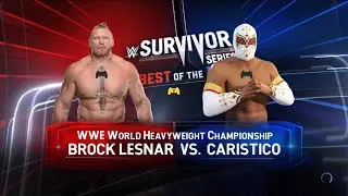 WWE 2K22 - Brock Lesnar vs Caristico - WWE World Heavyweight Championship Match