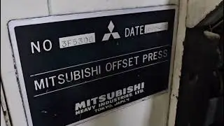 Mitsubishi Daiya four(4) color offset printing press - type: 3F-4(4/0)- #holyoffsetparts 