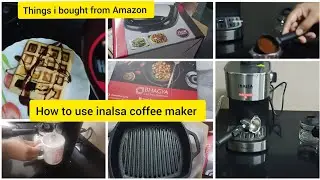 Amazon - ல் இருந்து நான் வாங்கிய items | how to use inalsa coffee maker | tamil vlog