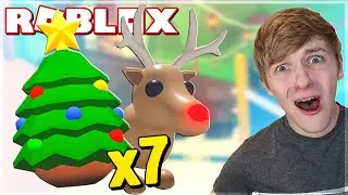 ÅBNER CHRISTMAS PET ÆG! *FÅR NEON RENSDYR!* | Dansk Roblox: Adopt Me