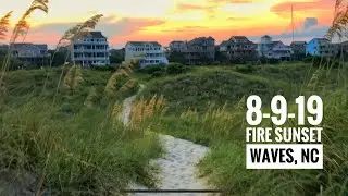 A beautiful sunset over Waves, NC - OBX - Outer Banks