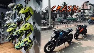 New duke 250 gen-3 crash ! New axor riding gloves | duke 250 engine issues