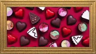 Valentine&rsquo;s Day Chocolate Art 🍫 Romantic TV Wall Art Background | 4K