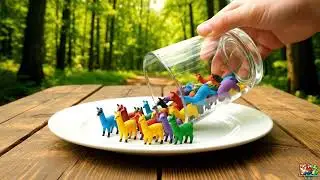 Cute Colorful Tiny Animals in a Glass Jar Compilation | Furry_Feathered_Scales | (EP36) #ai #animals