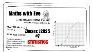 Zimsec J2025 Maths Paper 2, number 7, Statistics solution