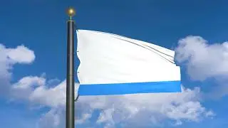 Naval Ensign of the Black Sea Fleet (moving clouds)