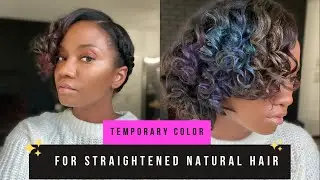 Gemini Naturals Temporary Hair Color Gel on Straight Hair!