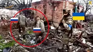 Close -  Quarters Battle Between Ukrainian and Russian Soldiers &mdash; Caught on GoPro