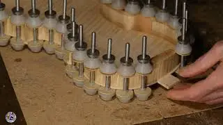 Gluing the violin back and apply the inside treatment from start to finish
